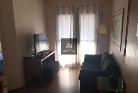 Flat com 1 Quarto para alugar, 54m² no Cidade Monções, São Paulo