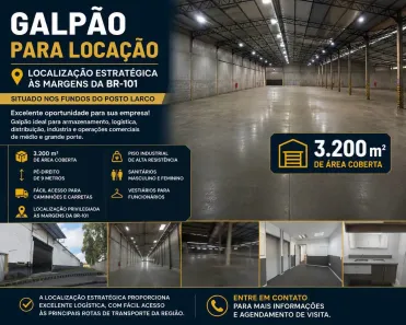 Galpão/Depósito/Armazém para alugar, 3200m² no Jardim Petrolar, Alagoinhas