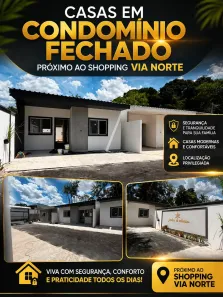 Casa de Condomínio com 2 Quartos à venda, 60m² no Monte das Oliveiras, Manaus
