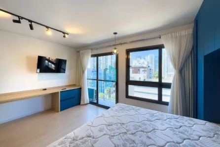 Apartamento com 1 Quarto para alugar, 27m² no Santo Amaro, São Paulo