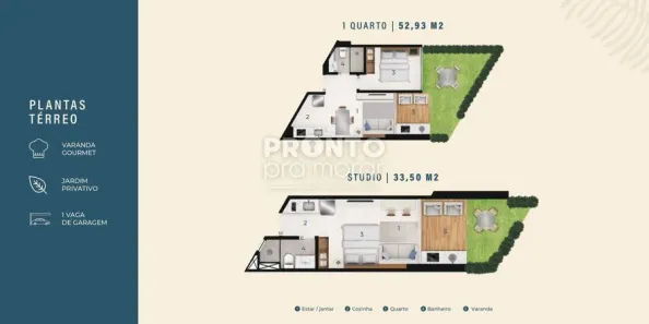 Apartamento com 1 Quarto à venda, 52m² no , Tamandaré