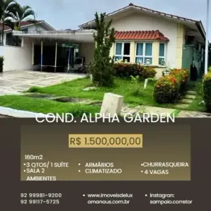 Casa de Condomínio com 3 Quartos à venda, 160m² no Flores, Manaus