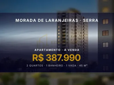 Apartamento com 2 Quartos à venda, 45m² no Morada de Laranjeiras, Serra