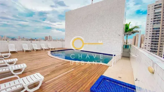 Cobertura com 3 Quartos para alugar, 120m² no Marapé, Santos