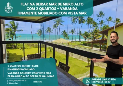 Apartamento com 2 Quartos à venda, 62m² no Muro Alto, Ipojuca