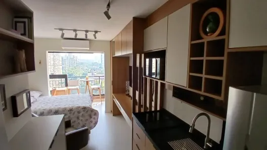 Apartamento com 1 Quarto para alugar, 24m² no Campo Belo, São Paulo