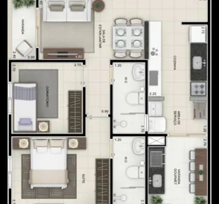 Apartamento com 2 Quartos à venda, 65m² no Jardim Prestes de Barros, Sorocaba