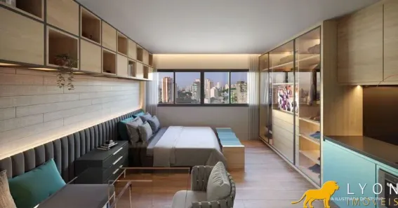 Apartamento com 1 Quarto à venda, 25m² no Mont Serrat, Porto Alegre
