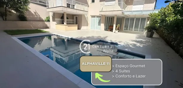 Casa de Condomínio com 4 Quartos para venda ou aluguel, 435m² no Alphaville, Santana de Parnaíba