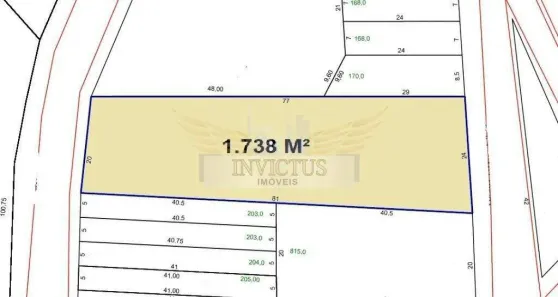 Lote/Terreno à venda, 1738m² no Campestre, Santo André
