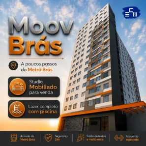 Apartamento com 1 Quarto à venda, 20m² no Brás, São Paulo