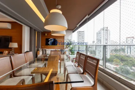 Apartamento com 3 Quartos para alugar, 132m² no Cidade Monções, São Paulo