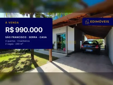 Casa com 4 Quartos à venda, 240m² no São Francisco, Serra