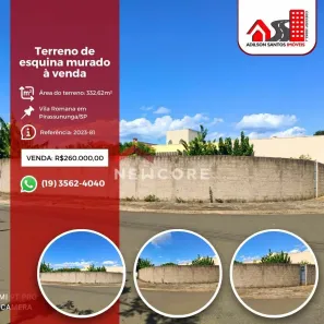 Lote/Terreno à venda, 332m² no Residencial Vila Romana, Pirassununga
