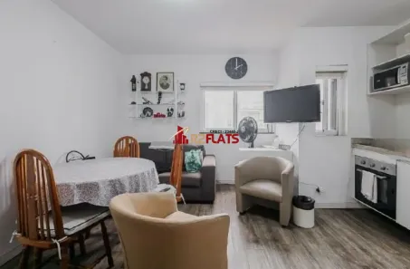 Flat com 1 Quarto para alugar, 40m² no Jardim Paulista, São Paulo