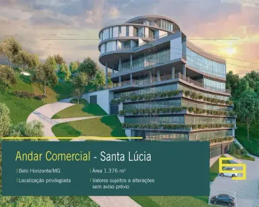 Imóvel Comercial à venda, 1376m² no Santa Lúcia, Belo Horizonte