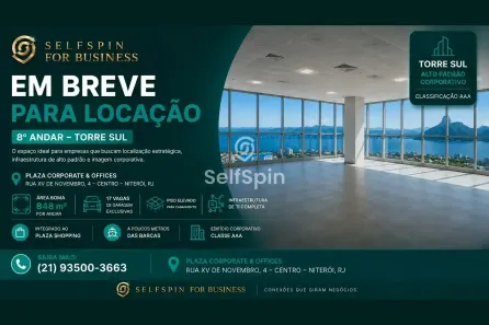 Sala Comercial para alugar, 848m² no Centro, Niterói