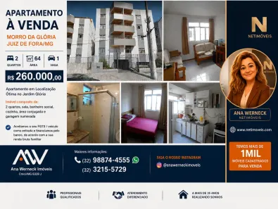 Apartamento com 2 Quartos à venda, 70m² no Morro da Glória, Juiz de Fora