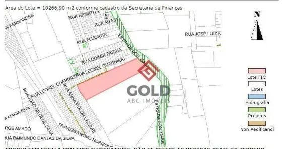 Lote/Terreno à venda, 10267m² no Dos Casa, São Bernardo do Campo