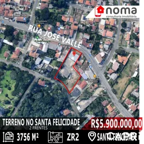 à venda, 3756m² no Santa Felicidade, Curitiba