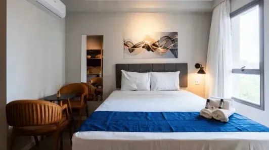 Apartamento com 1 Quarto para alugar, 25m² no Brooklin Paulista, São Paulo