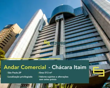 Imóvel Comercial para alugar, 513m² no Chácara Itaim, São Paulo