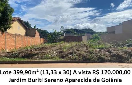 Lote/Terreno à venda, 399m² no Jardim Buriti Sereno, Aparecida de Goiânia