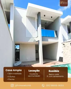 Casa com 4 Quartos para alugar, 144m² no Coité, Eusébio