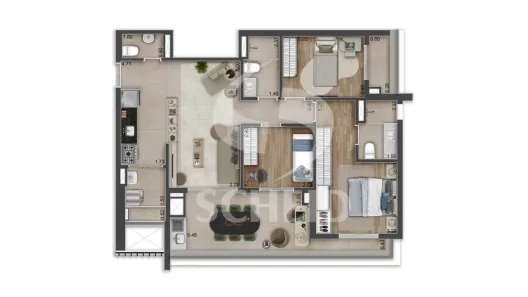 Apartamento com 3 Quartos à venda, 92m² no Vila Santa Catarina, São Paulo