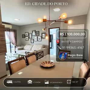 Apartamento com 3 Quartos à venda, 130m² no Batista Campos, Belém