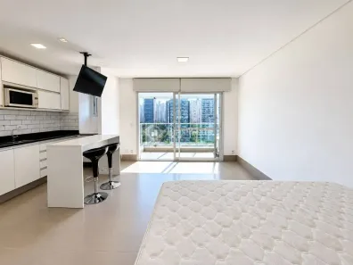 Apartamento com 1 Quarto para alugar, 37m² no Brooklin Paulista, São Paulo