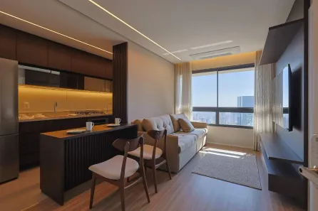 Apartamento com 1 Quarto para alugar, 43m² no Vila da Serra, Nova Lima