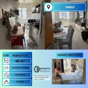 Apartamento com 2 Quartos à venda, 68m² no Imbuí, Salvador