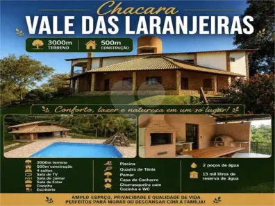 Casa de Condomínio com 4 Quartos à venda, 500m² no Vale das Laranjeiras, Indaiatuba