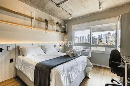 Apartamento com 1 Quarto para alugar, 19m² no Santa Cecília, Porto Alegre