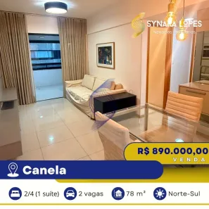 Apartamento com 2 Quartos à venda, 78m² no Canela, Salvador