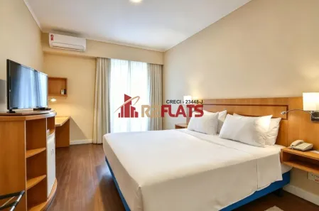 Flat com 1 Quarto para alugar, 26m² no Indianópolis, São Paulo