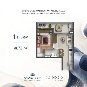 Apartamento com 1 Quarto à venda, 41m² no Jardim Satélite, São José dos Campos
