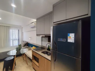 Apartamento com 1 Quarto para alugar, 24m² no Santo Amaro, São Paulo