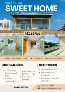 Casa de Condomínio com 2 Quartos à venda, 78m² no Real, Praia Grande
