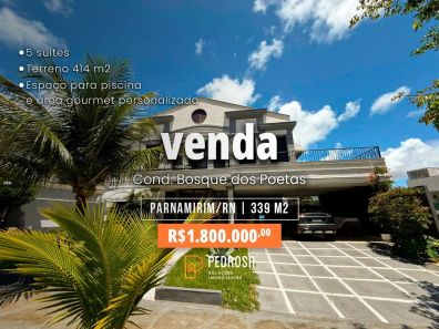 Casa de Condomínio com 6 Quartos à venda, 339m² no Parque do Jiqui, Parnamirim