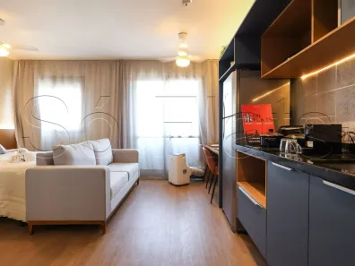 Flat com 1 Quarto para alugar, 24m² no Pinheiros, São Paulo
