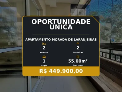 Apartamento com 2 Quartos à venda, 55m² no Morada de Laranjeiras, Serra