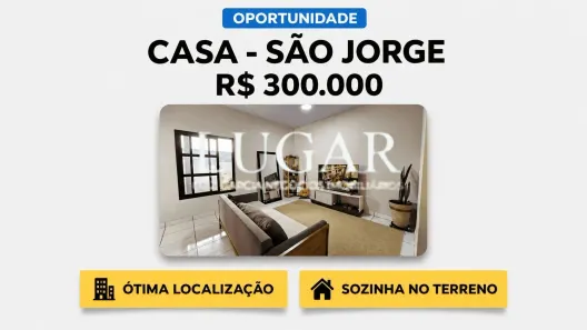 Casa com 3 Quartos à venda, 120m² no São Jorge, Uberlândia