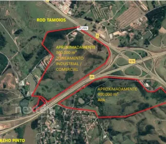 Lote/Terreno à venda, 875000m² no Bairro da Pernambucana, São José dos Campos