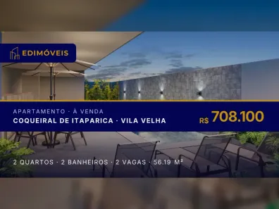 Apartamento com 2 Quartos à venda, 56m² no Coqueiral de Itaparica, Vila Velha