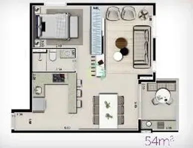Apartamento com 2 Quartos à venda, 54m² no Rudge Ramos, São Bernardo do Campo