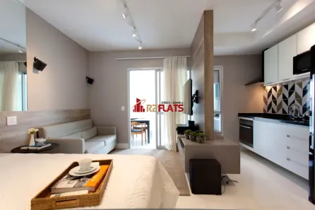 Flat com 1 Quarto para alugar, 35m² no Indianópolis, São Paulo