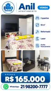 Apartamento com 2 Quartos à venda, 55m² no Anil, Rio de Janeiro