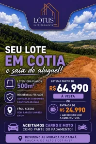 Lote/Terreno à venda, 500m² no Chácara Belverde, Vargem Grande Paulista